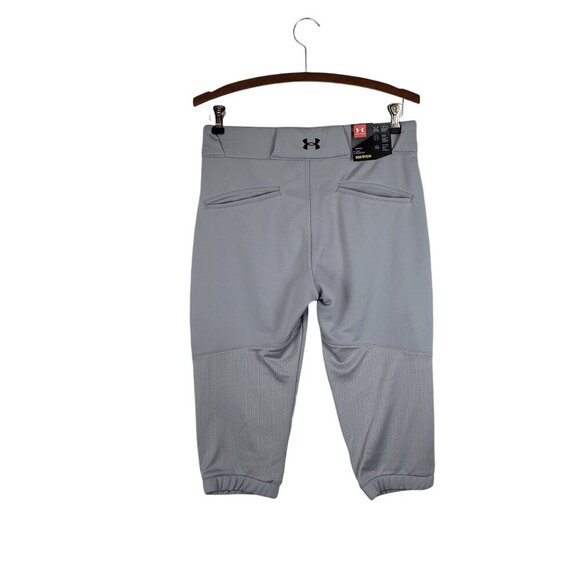 NWT Under Armour Vanish Softball Pants Cropped Gray Style 1356903 Size Small - Picture 2 of 7